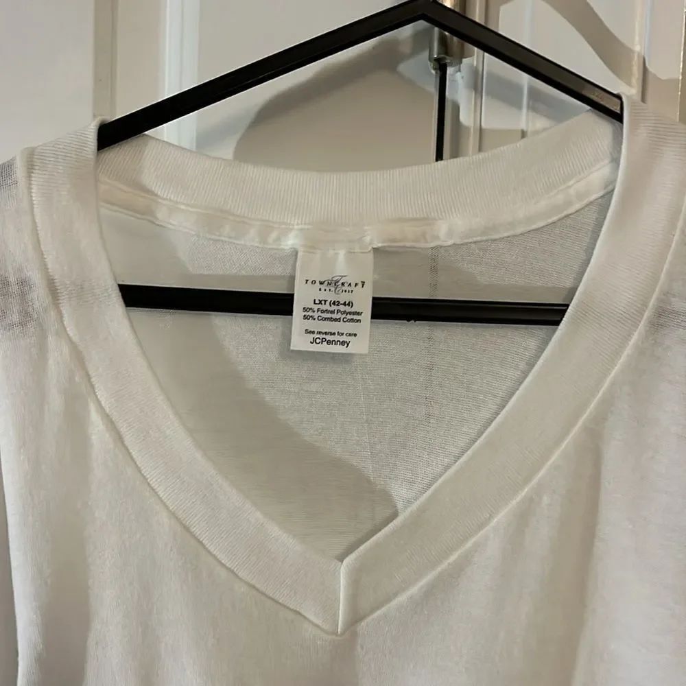 JC Penney T Shirt Vintage 90s Store Poly/Cotton Made In USA single stitch retro
